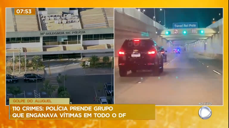 Vídeo: Polícia prende suspeitos de cometer mais de 100 golpes do 'falso aluguel' no DF