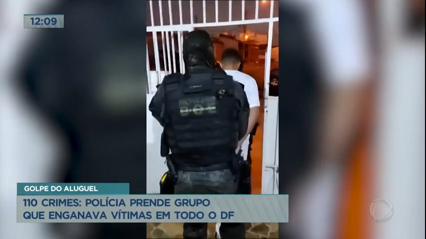 Vídeo: Polícia prende grupo suspeito de 110 crimes em todo o DF