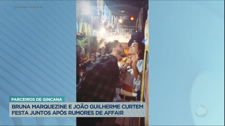 Vídeo: Bruna Marquezine é vista com João Guilherme em festa junina