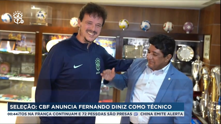 Vídeo: Fernando Diniz é anunciado como técnico interino da seleção brasileira