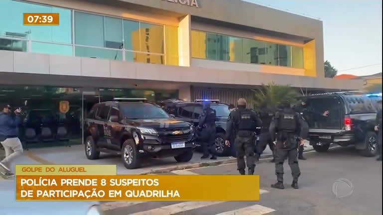 Vídeo: Polícia prende 8 suspeito de aplicar golpe do 'falso aluguel' no DF