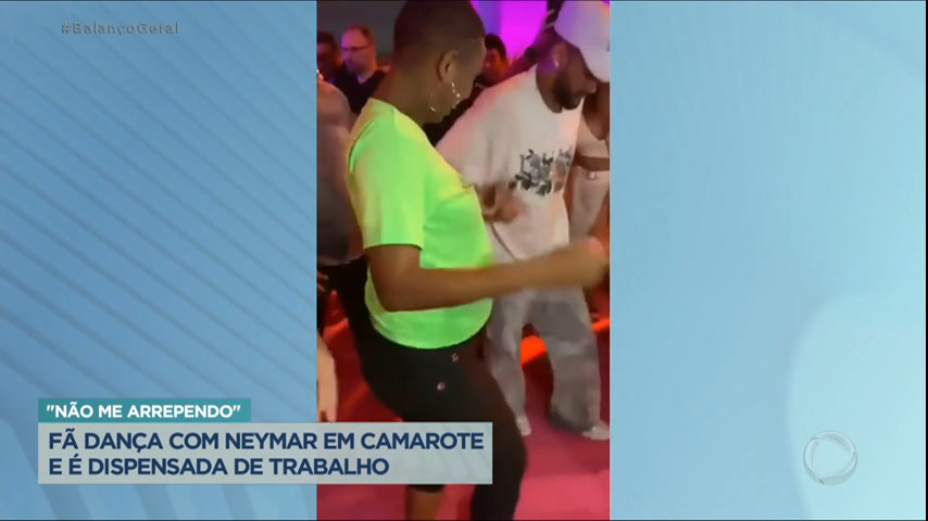 Vídeo: Funcionária é demitida após dançar com Neymar em show