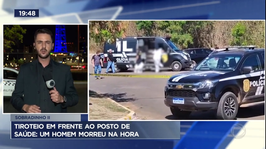 Vídeo: Tiroteio em frente posto de saúde de Sobradinho deixa um homem morto