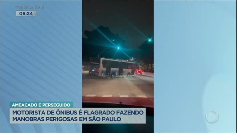 Vídeo: Motorista de ônibus é flagrado fazendo manobras perigosas em São Paulo