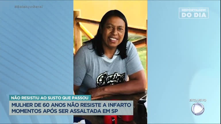 Vídeo: Reportagem do Dia : Idosa sofre infarto fulminante após ser assaltada na zona sul de SP