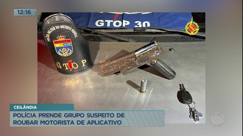 Vídeo: Polícia prende grupo suspeito de roubar carro de motorista de aplicativo