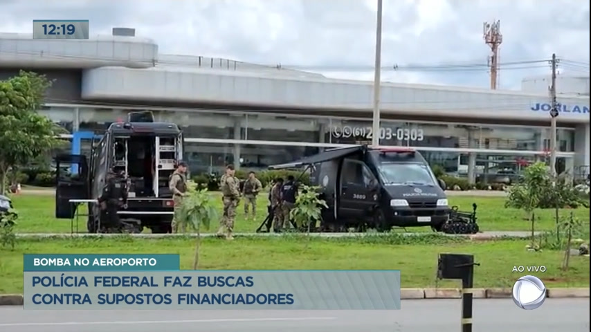Vídeo: Polícia Federal faz operação contra financiadores de atentado no aeroporto de Brasília