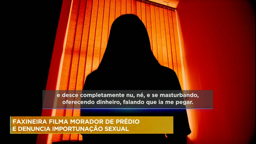 Vídeo: Faxineira filma morador de prédio e denuncia importunação sexual em Belo Horizonte