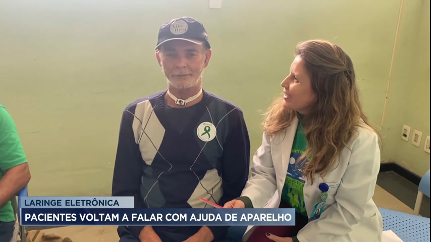 Vídeo: Pacientes do Hospital da Baleia voltam a falar com a ajuda de laringe eletrônica