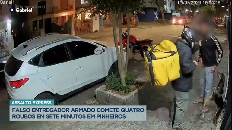 Vídeo: Moradores de Pinheiros, em São Paulo, denunciam assaltos com falsos entregadores