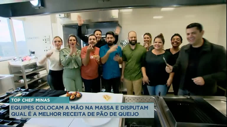 Equipes da Record TV Minas preparam receita especial de pão de queijo no Desafio Top Chef