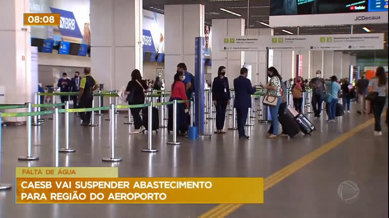 Vídeo: Aeroporto de Brasília fica sem fornecimento de água nesta terça (11)