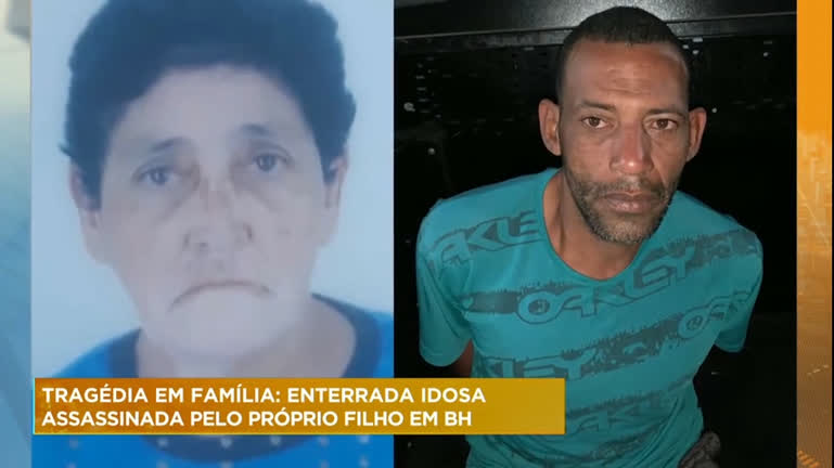 Vídeo: Idosa de 67 anos que teria sido assassinada pelo próprio filho é enterrada em Belo Horizonte