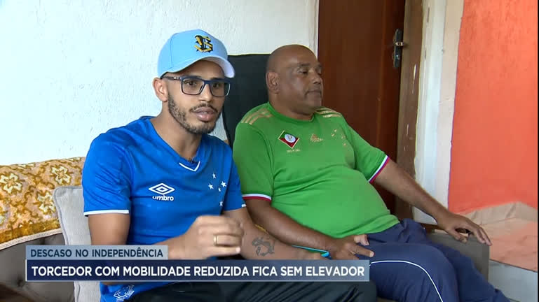 Torcedor com mobilidade reduzida fica sem elevador na Arena Independência em BH