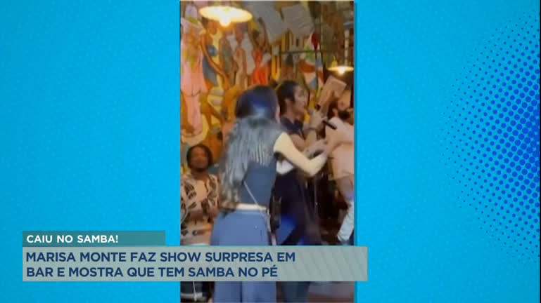 Vídeo: A Hora da Venenosa: Marisa Monte faz show surpresa em bar e mostra que tem samba no pé
