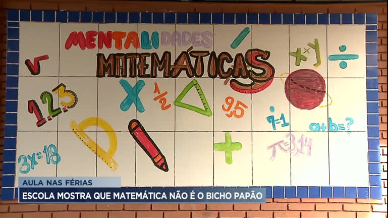 Professores de Vespasiano (MG) usam criatividade para ensinar matemática nas férias
