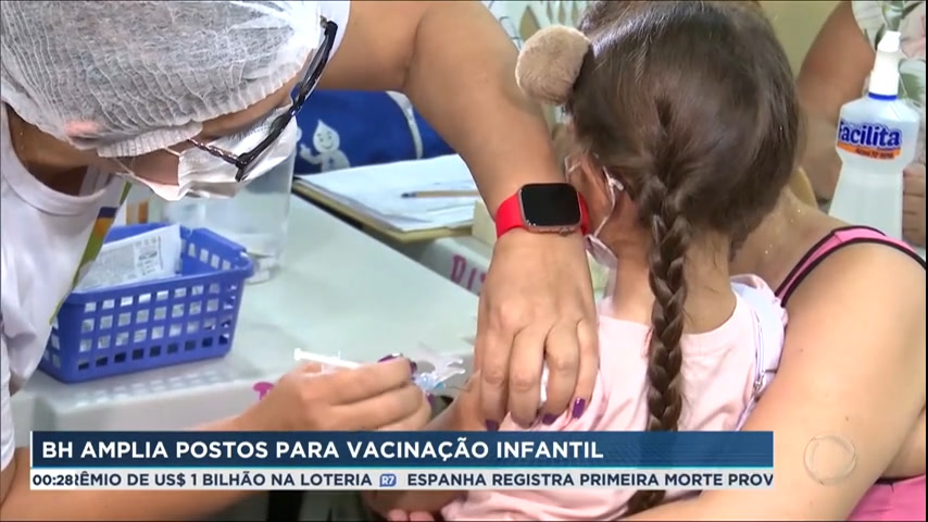 Vídeo: Belo Horizonte (MG) amplia postos para vacinação infantil contra o coronavírus