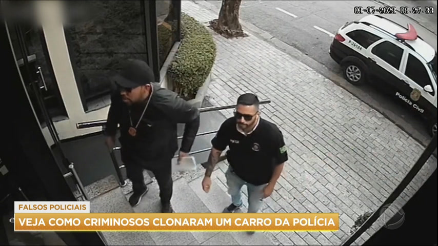 Vídeo: Saiba como bandidos conseguiram clonar o carro da polícia
