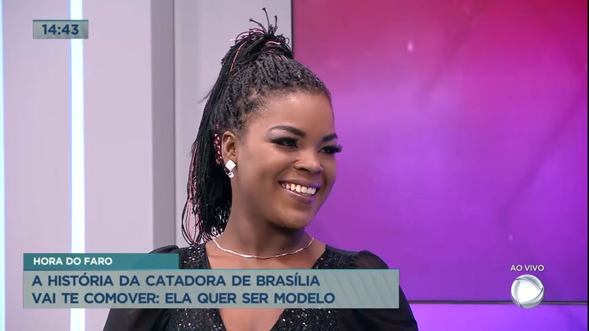Vídeo: Catadora de Brasília comove público contando sonho de ser modelo