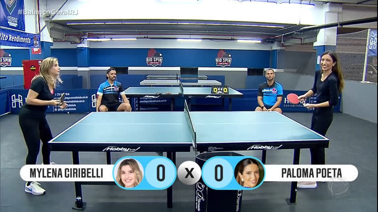 Vídeo: Mylena Ciribeli e Paloma Poeta duelam no tênis de mesa