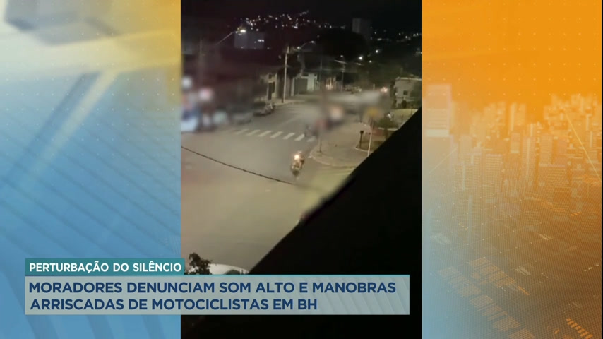 Vídeo: Moradores denunciam som alto e manobras arriscadas de motociclistas em Belo Horizonte