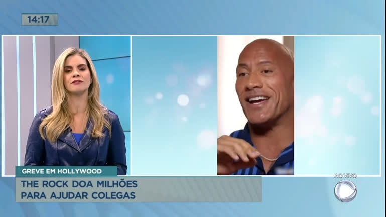 Vídeo: The Rock doa milhões para colegas de Hollywood que estão em greve