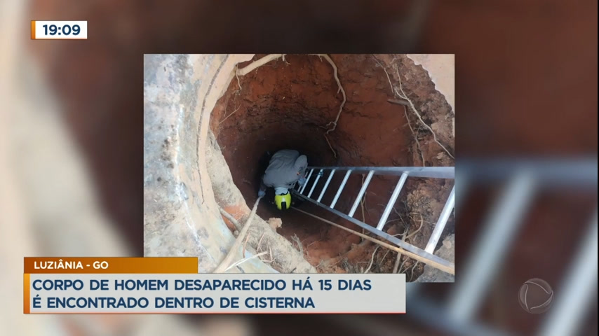 Vídeo: Corpo de homem desaparecido há 15 dias é encontrado dentro de cisterna