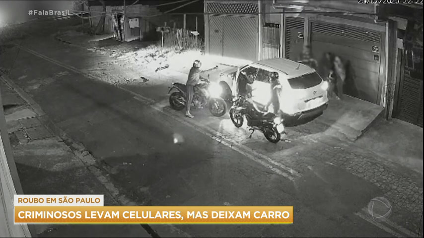 Vídeo: SP: ladrões assaltam família, mas não levam carro nem celular das crianças