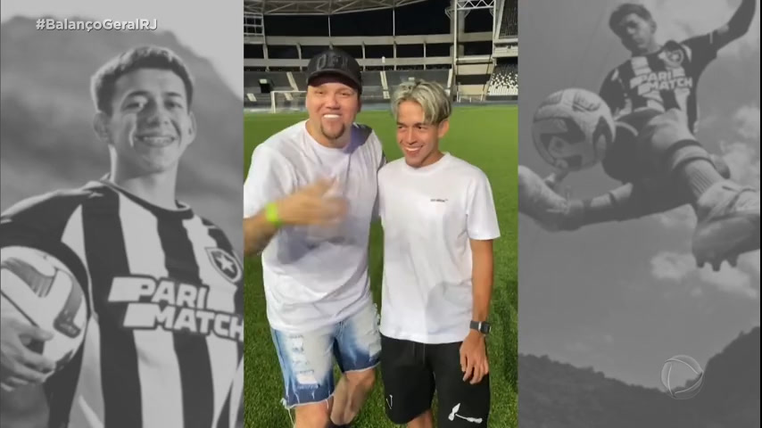 Segovinha joga bola e aprova hit da torcida do Botafogo: 'Gostei da música,  vai ser legal ouvir no estádio' - FogãoNET