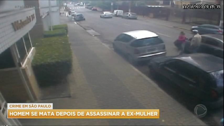 Vídeo: Homem se mata após assassinar a ex-mulher na capital paulista