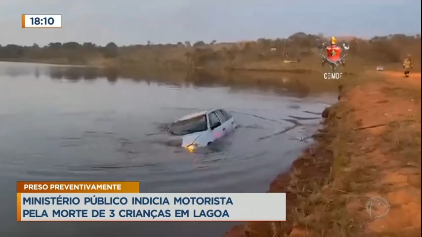 Vídeo: Ministério Público do DF denuncia motorista responsável pela morte de três crianças em lagoa