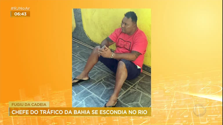 Vídeo: Chefe de facção criminosa da Bahia é preso no Rio de Janeiro