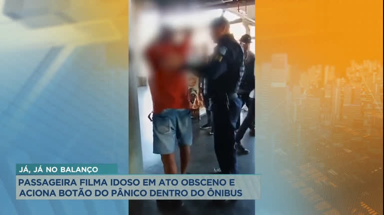 Vídeo: Idoso é preso suspeito de importunação sexual em ônibus de BH
