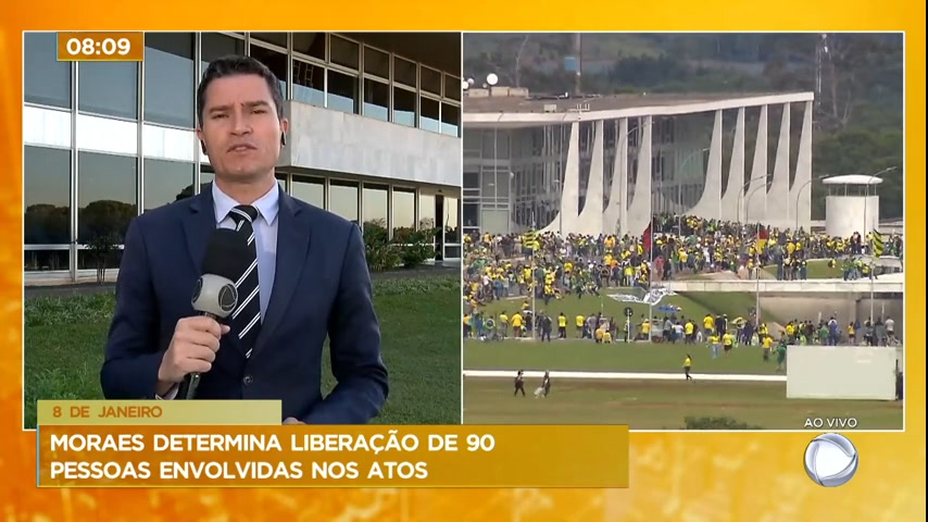 Vídeo: Ministro Alexandre de Moraes determina liberação de 90 envolvidos nos atos de 8 de janeiro