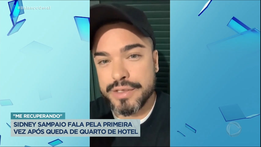 Vídeo: Sidney Sampaio fala pela primeira vez depois de cair do quinto andar de hotel no Rio