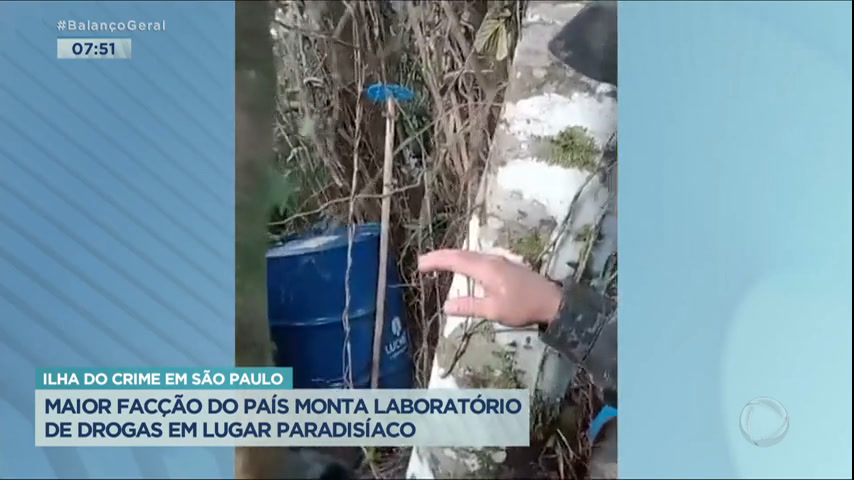 Vídeo: PCC monta laboratório de drogas em lugar paradisíaco no litoral paulista