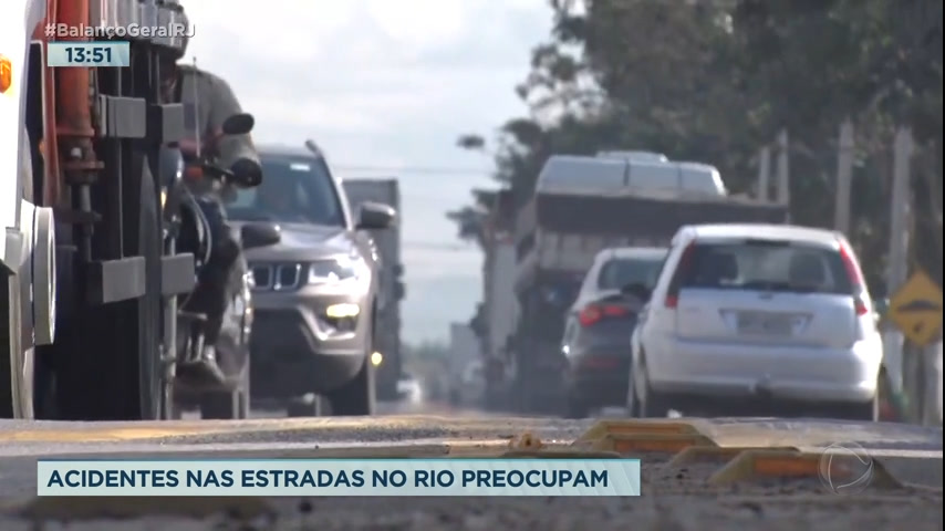 Vídeo: Número de acidentes em estradas causam preocupação no interior do Rio