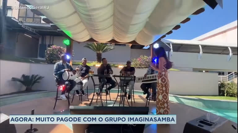 Vídeo: Grupo Imaginasamba canta sucessos no Balanço Geral RJ - Edição de Sábado