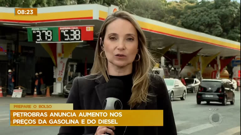 Vídeo: Petrobras anuncia aumento nos valores da gasolina e do diesel