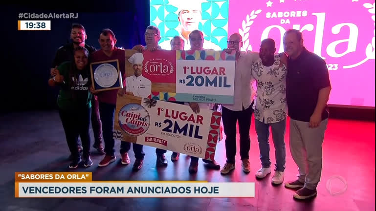 Vídeo: Sexta edição do concurso Sabores da Orla anuncia vencedores, no Rio