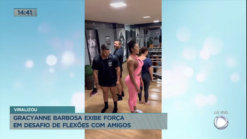 Vídeo: Gracyanne Barbosa exibe força em desafio de flexões com amigos