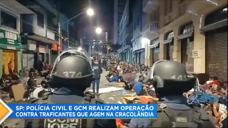 Vídeo: Polícia e GCM realizam operação na Cracolândia, em SP