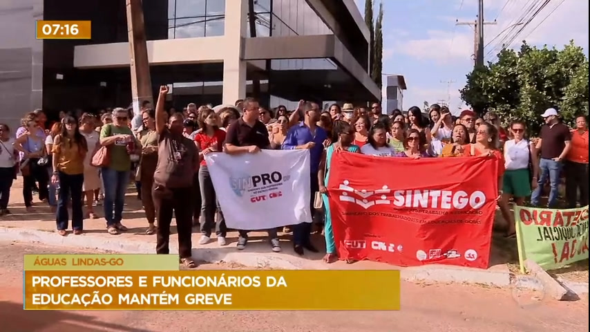Vídeo: Professores e funcionários da educação mantém greve no Entorno do DF