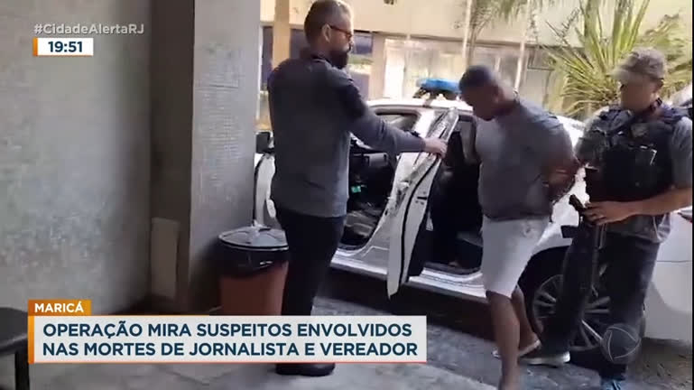 Vídeo: Polícia prende homem suspeito de executar jornalista e vereador, no Rio de Janeiro