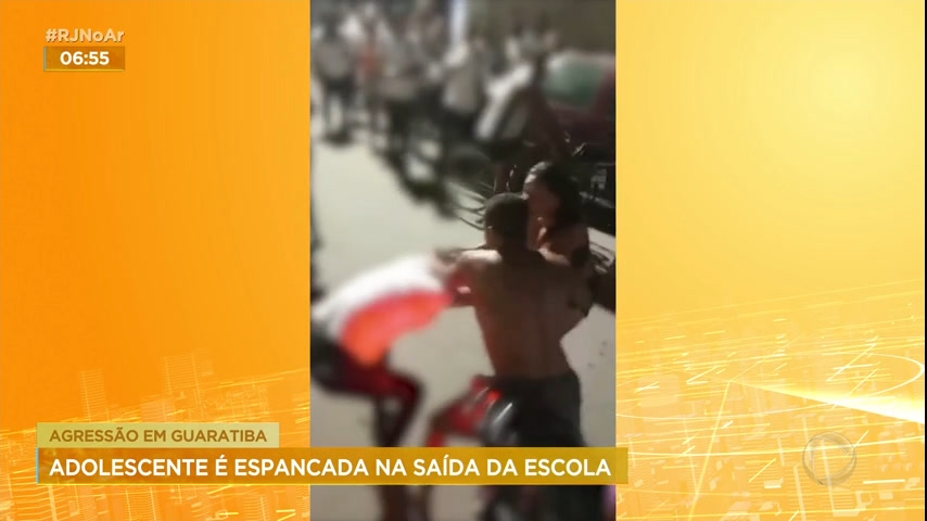 Vídeo: Adolescente é agredida em saída de escola, na zona oeste do Rio