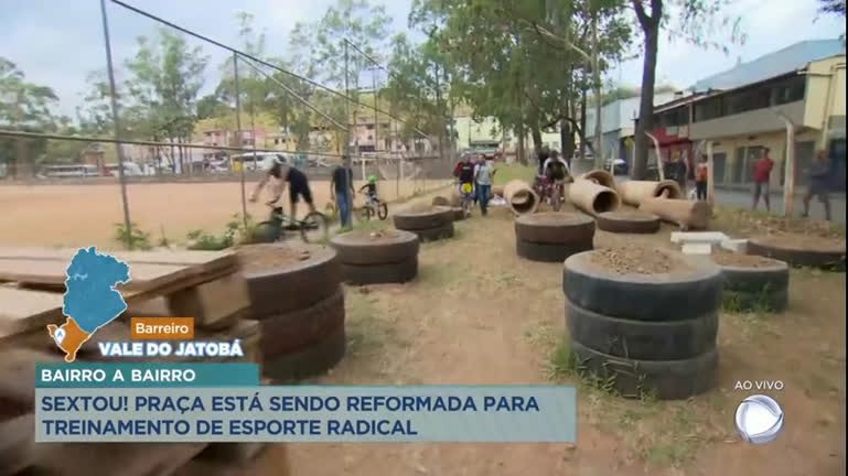 Vídeo: Bairro a Bairro: praça na região do barreiro passa por reforma para treinamento de esporte radical