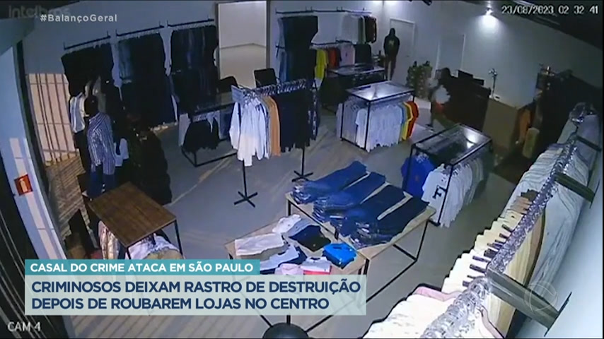 Vídeo: 'Casal do crime' : criminosos revoltam lojistas com roubos consecutivos no centro de Franca (SP)