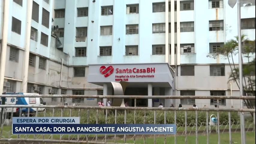 Vídeo: Paciente em estado grave aguarda há dois meses por procedimento na Santa Casa de Belo Horizonte