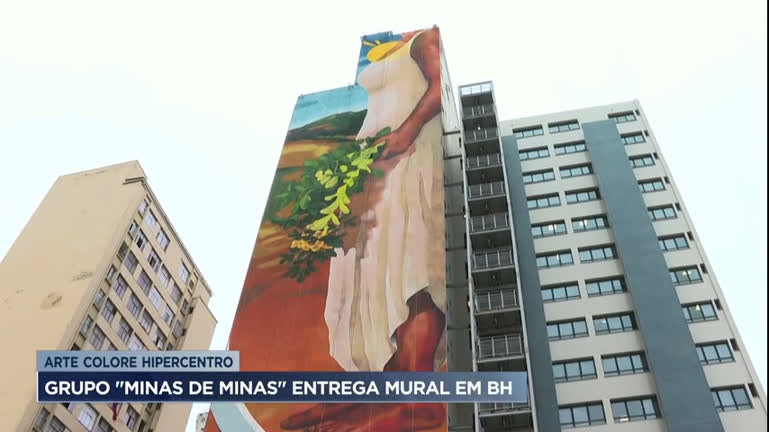 Vídeo: Grupo "Minas de Minas" entrega mural em Belo Horizonte