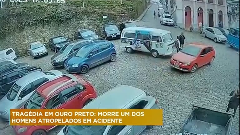 Vídeo: Homem morre após ser atropelado por picape desgovernada em Ouro Preto (MG)